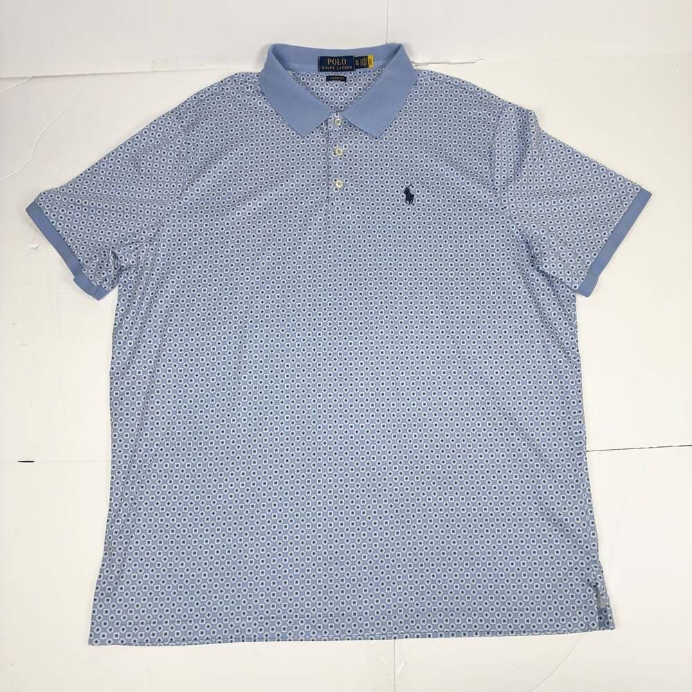 Polo Ralph Lauren Classic Fit Geometric Print Polo Shirt - Men's XL